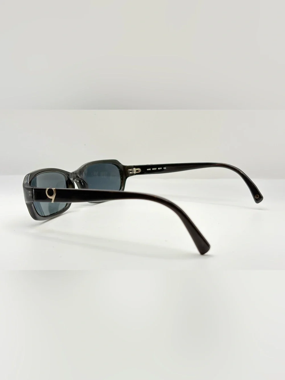 Nine West Crystal 15 Black Oval Sunglasses Frames Only
